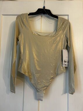 Lululemon Athletica Metallic Gray Shapewear Bodysuit